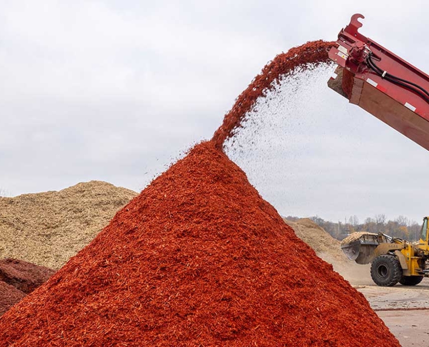 Image of red mulch